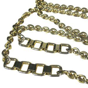 Necklace 55 In Goldtone  Lariat Vintage 70s 80s Chain Strand Jewelry Estate